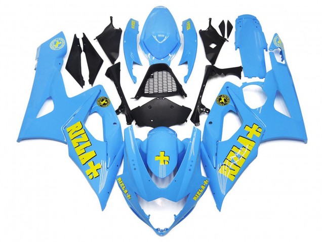 2005-2006 Blue Yellow Rizla Suzuki GSXR 1000 Motorcycle Fairings Canada