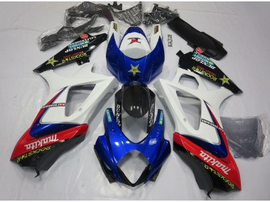 2007-2008 White Blue Red Black Rockstar Suzuki GSXR 1000 Motorcycle Fairings Canada