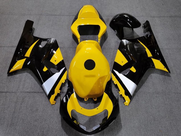 2001-2003 Yellow White Glossy Black Suzuki GSXR 600 / GSXR 750 Motorcycle Fairings Canada