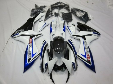 2011-2024 White Blue Glossy Black Alstare Suzuki GSXR 600 / GSXR 750 Motorcycle Fairings Canada