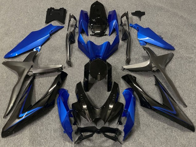 2008-2010 Blue Grey Glossy Black Suzuki GSXR 600 / GSXR 750 Motorcycle Fairings Canada