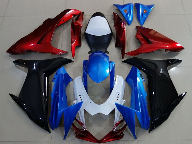 2011-2024 White Blue Red Black Suzuki GSXR 600 / GSXR 750 Motorcycle Fairings Canada