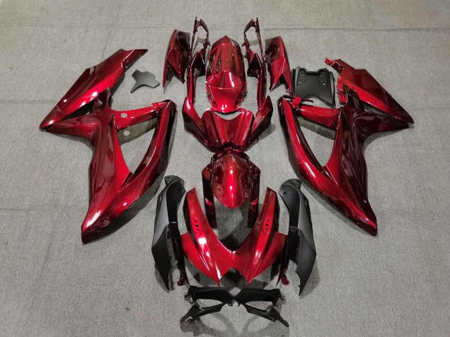 2008-2010 Candy Red Black Suzuki GSXR 600 / GSXR 750 Motorcycle Fairings Canada
