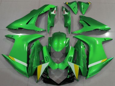 2011-2024 Green White Yellow Suzuki GSXR 600 / GSXR 750 Motorcycle Fairings Canada