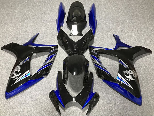 2006-2007 Blue Glossy Black Suzuki GSXR 600 / GSXR 750 Motorcycle Fairing Canada