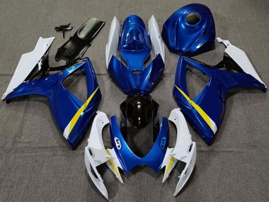 2006-2007 White Blue Yellow Black Suzuki GSXR 600 / GSXR 750 Motorcycle Fairings Canada