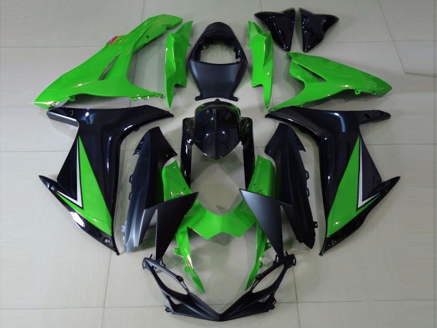 2011-2024 Green Glossy Black Matte Black Suzuki GSXR 600 / GSXR 750 Motorcycle Fairings Canada