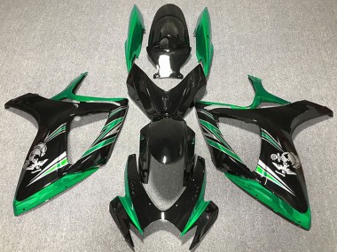 2006-2007 Green Glossy Black Suzuki GSXR 600 / GSXR 750 Motorcycle Fairings Canada