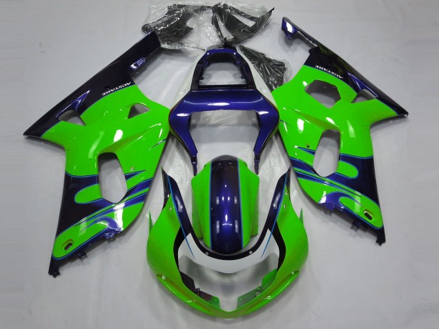 2001-2003 Green Blue Black Suzuki GSXR 600 / GSXR 750 Motorcycle Fairings Canada