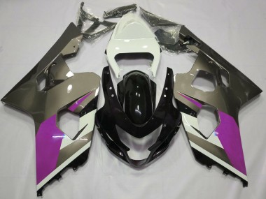 2004-2005 White Pink Grey Glossy Black Suzuki GSXR 600 / GSXR 750 Motorcycle Fairings Canada