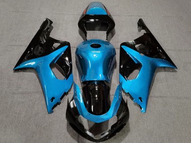 2001-2003 Light Blue Glossy Black Suzuki GSXR 600 / GSXR 750 Motorcycle Fairings Canada