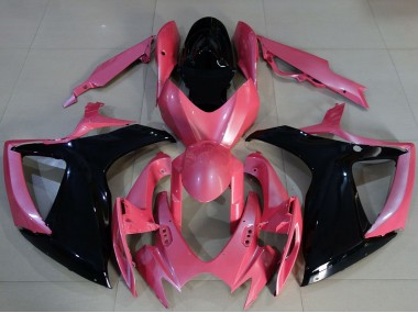 2006-2007 Pink Glossy Black Suzuki GSXR 600 / GSXR 750 Motorcycle Fairings Canada
