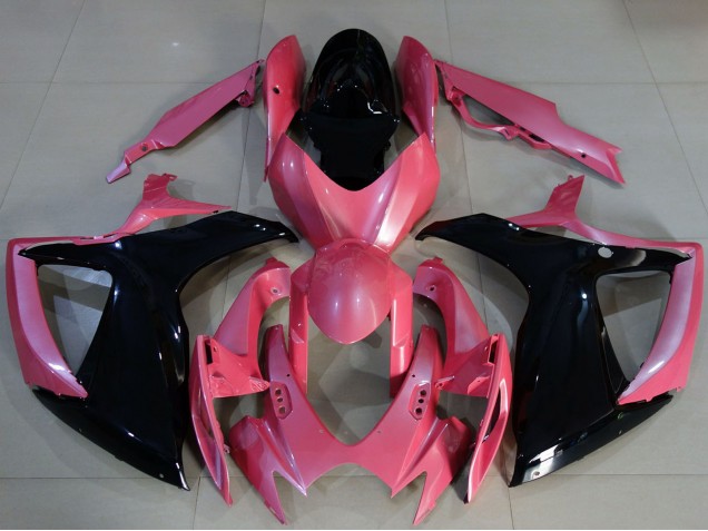 2006-2007 Pink Glossy Black Suzuki GSXR 600 / GSXR 750 Motorcycle Fairings Canada