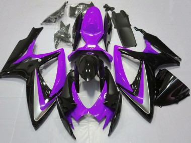 2006-2007 Purple Glossy Black Suzuki GSXR 600 / GSXR 750 Motorcycle Fairings Canada