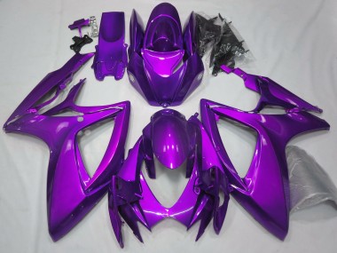 2006-2007 Plain Glossy Purple Suzuki GSXR 600 / GSXR 750 Motorcycle Fairings Canada