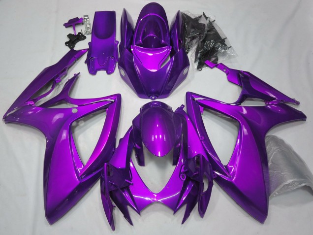 2006-2007 Plain Glossy Purple Suzuki GSXR 600 / GSXR 750 Motorcycle Fairings Canada