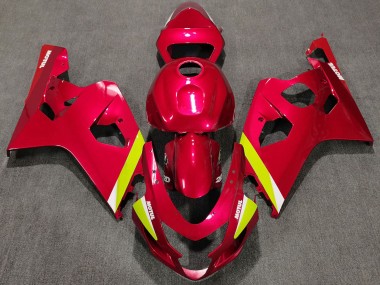 2004-2005 Red Yellow White Suzuki GSXR 600 / GSXR 750 Motorcycle Fairings Canada