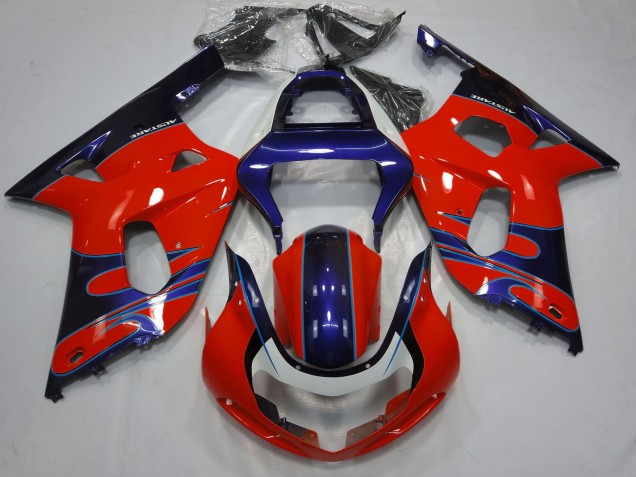 2001-2003 Red Blue Glossy Black Suzuki GSXR 600 / GSXR 750 Motorcycle Fairings Canada
