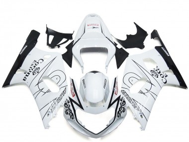 2001-2003 White Black Corona Alstare Suzuki GSXR 600 / GSXR 750 Motorcycle Fairing Canada