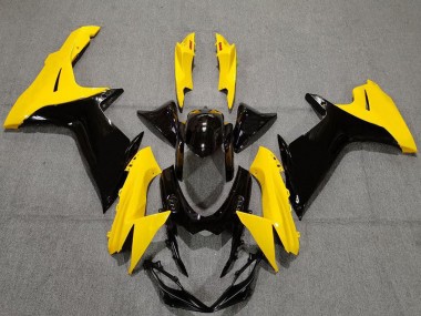 2011-2024 Yellow Glossy Black Suzuki GSXR 600 / GSXR 750 Motorcycle Fairings Canada