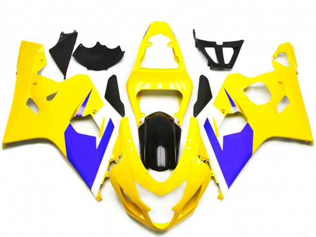 2004-2005 Yellow Blue White Glossy Black Suzuki GSXR 600 / GSXR 750 Motorcycle Fairings Canada