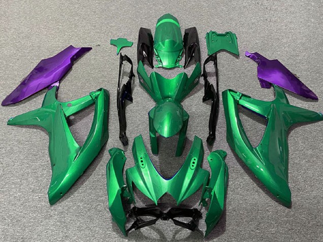 2008-2010 Green Purple Suzuki GSXR 600 / GSXR 750 Motorcycle Fairings Canada
