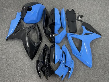2006-2007 Glossy Black Blue Split Suzuki GSXR 600 / GSXR 750 Motorcycle Fairings Canada