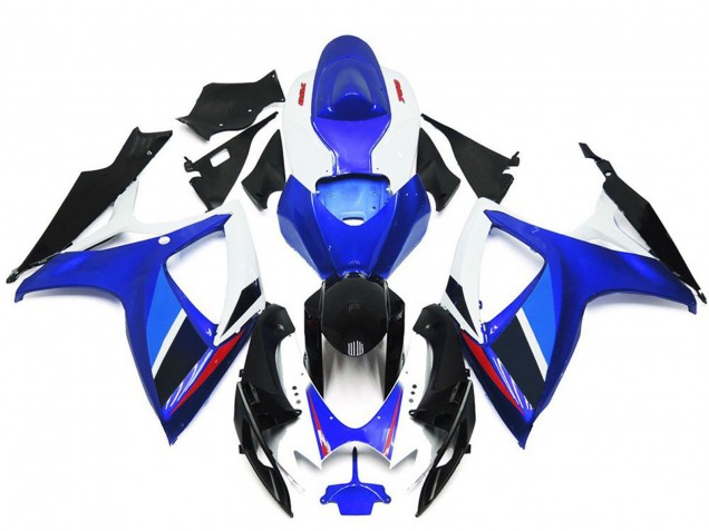 2006-2007 Blue White Red Glossy Black OEM Style Suzuki GSXR 600 / GSXR 750 Motorcycle Fairings Canada