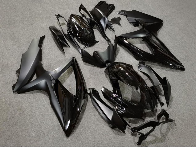 2008-2010 Glossy Black Matte Black Suzuki GSXR 600 / GSXR 750 Motorcycle Fairings Canada
