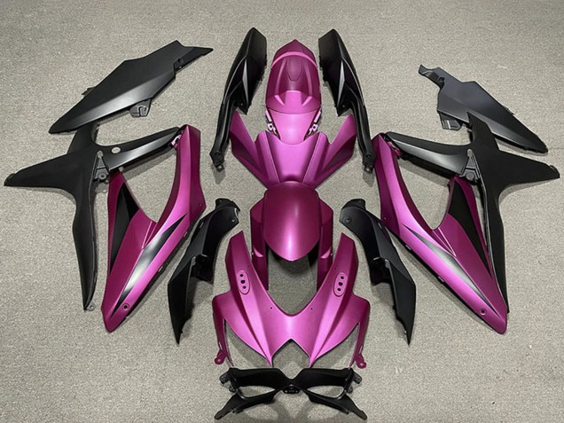 2008-2010 Purple Matte Black Suzuki GSXR 600 / GSXR 750 Motorcycle Fairings Canada