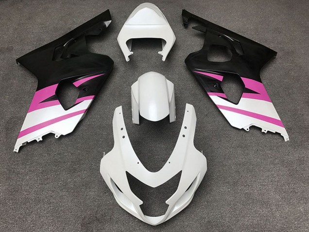2004-2005 White Pink Matte Black Suzuki GSXR 600 / GSXR 750 Motorcycle Fairings Canada