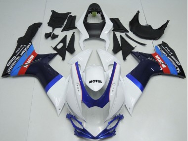 2011-2024 White Blue BlackRed Motul Suzuki GSXR 600 / GSXR 750 Motorcycle Fairings Canada