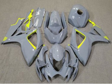 2006-2007 Nardo Grey High Viz Yellow Suzuki GSXR 600 / GSXR 750 Motorcycle Fairings Canada