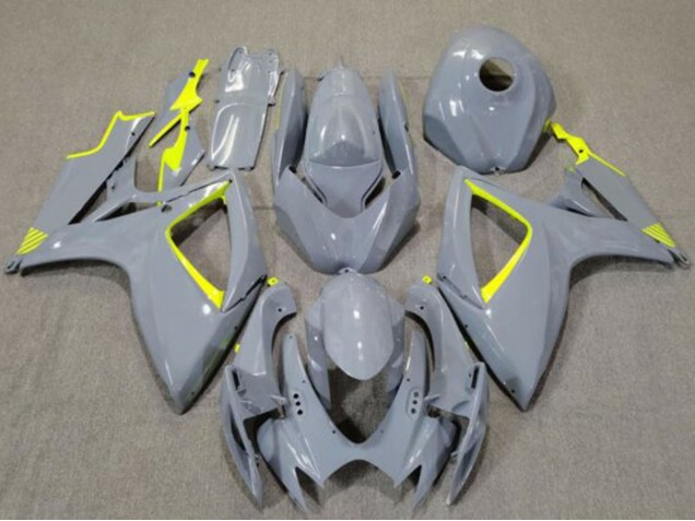 2006-2007 Nardo Grey High Viz Yellow Suzuki GSXR 600 / GSXR 750 Motorcycle Fairings Canada