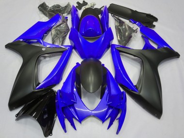 2006-2007 Blue Matte Black Suzuki GSXR 600 / GSXR 750 Motorcycle Fairings Canada