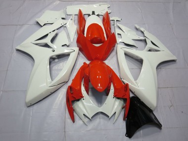 2006-2007 White Red Suzuki GSXR 600 / GSXR 750 Motorcycle Fairings Canada