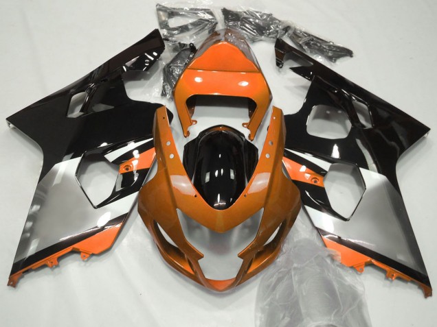 2004-2005 Orange Silver Black Suzuki GSXR 600 / GSXR 750 Motorcycle Fairings Canada