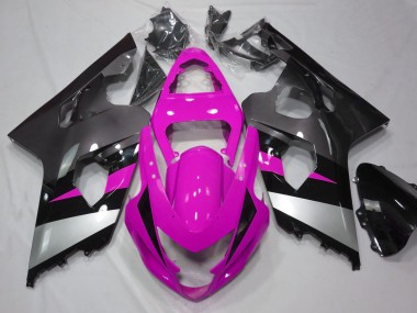 2004-2005 Pink Silver Black Suzuki GSXR 600 / GSXR 750 Motorcycle Fairings Canada