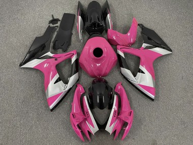 2006-2007 Pink Silver Glossy Black Suzuki GSXR 600 / GSXR 750 Motorcycle Fairings Canada