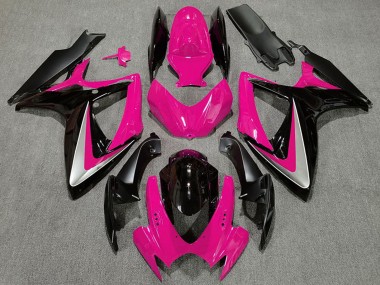 2006-2007 Pink Silver Glossy Black OEM Style Suzuki GSXR 600 / GSXR 750 Motorcycle Fairings Canada