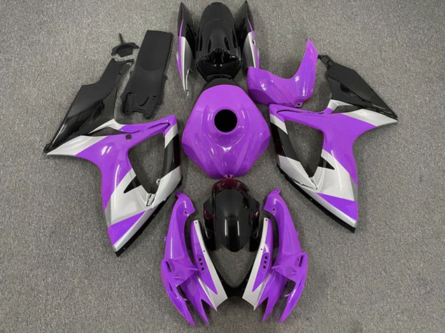 2006-2007 Purple Silver Glossy Black Suzuki GSXR 600 / GSXR 750 Motorcycle Fairings Canada