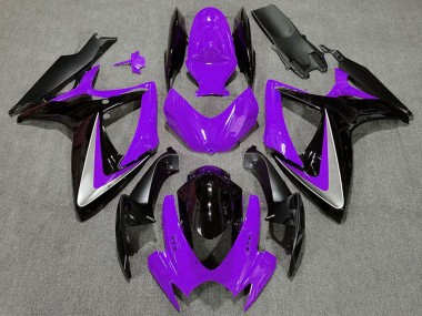 2006-2007 Purple Silver Glossy Black OEM Style Suzuki GSXR 600 / GSXR 750 Motorcycle Fairings Canada