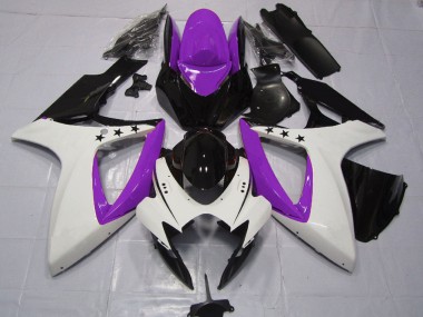 2006-2007 Purple White Glossy Black Star Suzuki GSXR 600 / GSXR 750 Motorcycle Fairings Canada