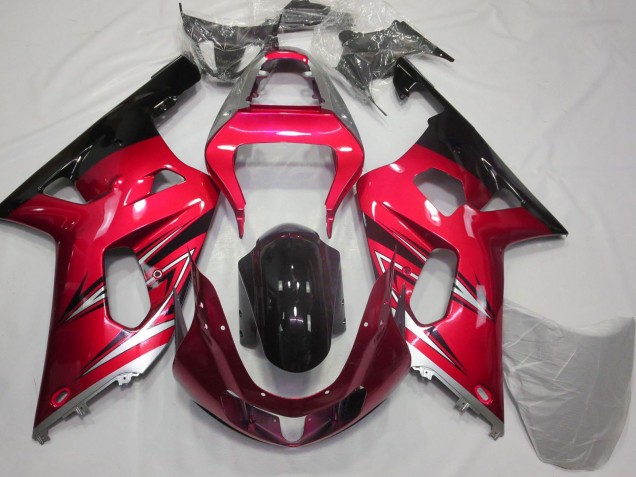 2001-2003 Red Silver Glossy Black Suzuki GSXR 600 / GSXR 750 Motorcycle Fairings Canada
