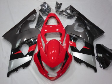 2004-2005 Red Silver Black Suzuki GSXR 600 / GSXR 750 Motorcycle Fairings Canada