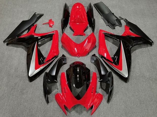 2006-2007 Red Grey Glossy Black OEM Style Suzuki GSXR 600 / GSXR 750 Motorcycle Fairings Canada