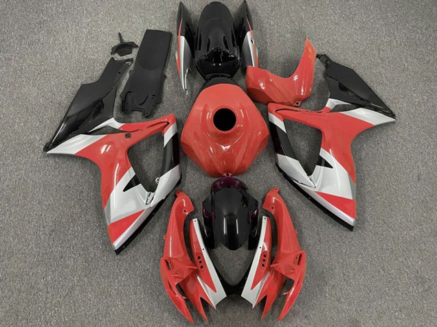 2006-2007 Red Silver Black Suzuki GSXR 600 / GSXR 750 Motorcycle Fairings Canada