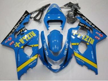 2004-2005 Blue Gold Black Rizla Suzuki GSXR 600 / GSXR 750 Motorcycle Fairings Canada