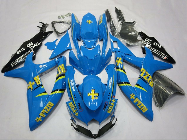 2008-2010 Blue Black Gold Rizla Suzuki GSXR 600 / GSXR 750 Motorcycle Fairings Canada