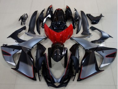 2011-2024 Grey Red Glossy Black Suzuki GSXR 600 / GSXR 750 Motorcycle Fairings Canada